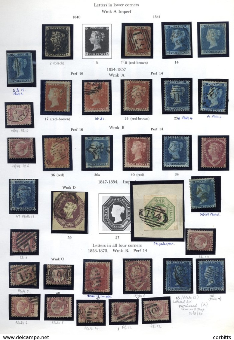 1840-1980 COLLECTION Of M & U Housed In A SG Printed Album Incl. 1840 One Penny Mulready Envelope, Unused 1840 1d (2) Bo - Other & Unclassified