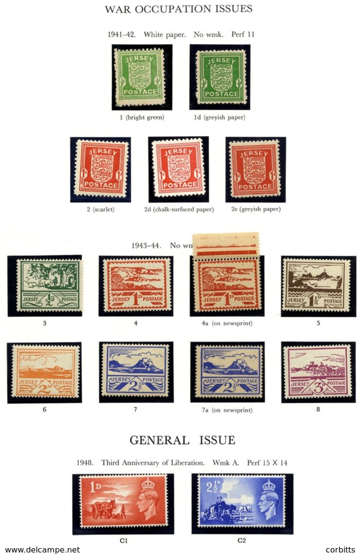 KGVI-QEII Mainly UM Or M (fewer FU) Collection On Leaves Incl. 1937 Set M, 1948 Wedding £1 (3), QEII Incl. Phosphor Comm - Altri & Non Classificati