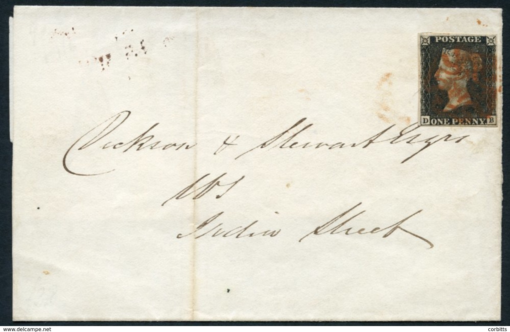 1840 Dec 15th Wrapper Used Locally In London, Franked Pl.7 DB, Four Good Margins, Cancelled Red MC. - Other & Unclassified