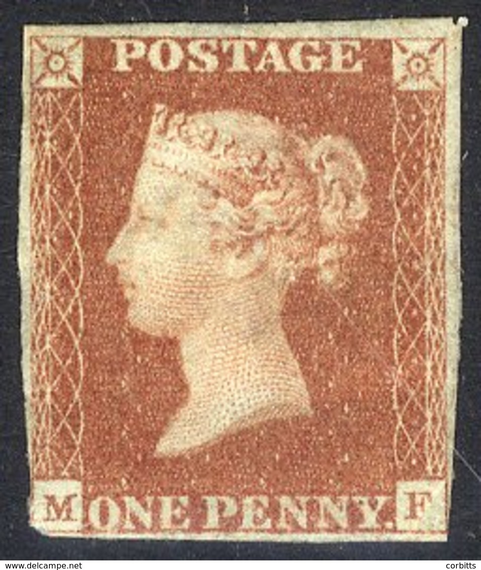 Plate 10 MF, Full O.g, Couple Of Small Thins, Clear To Good Margins On Three Sides, Just Cut Into S.W Corner. Rare Stamp - Other & Unclassified