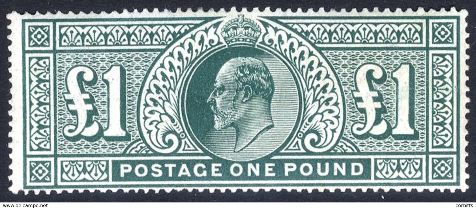 1911 £1 Deep Green, Fresh UM, SG.320. (1) Cat. £3000 - Other & Unclassified