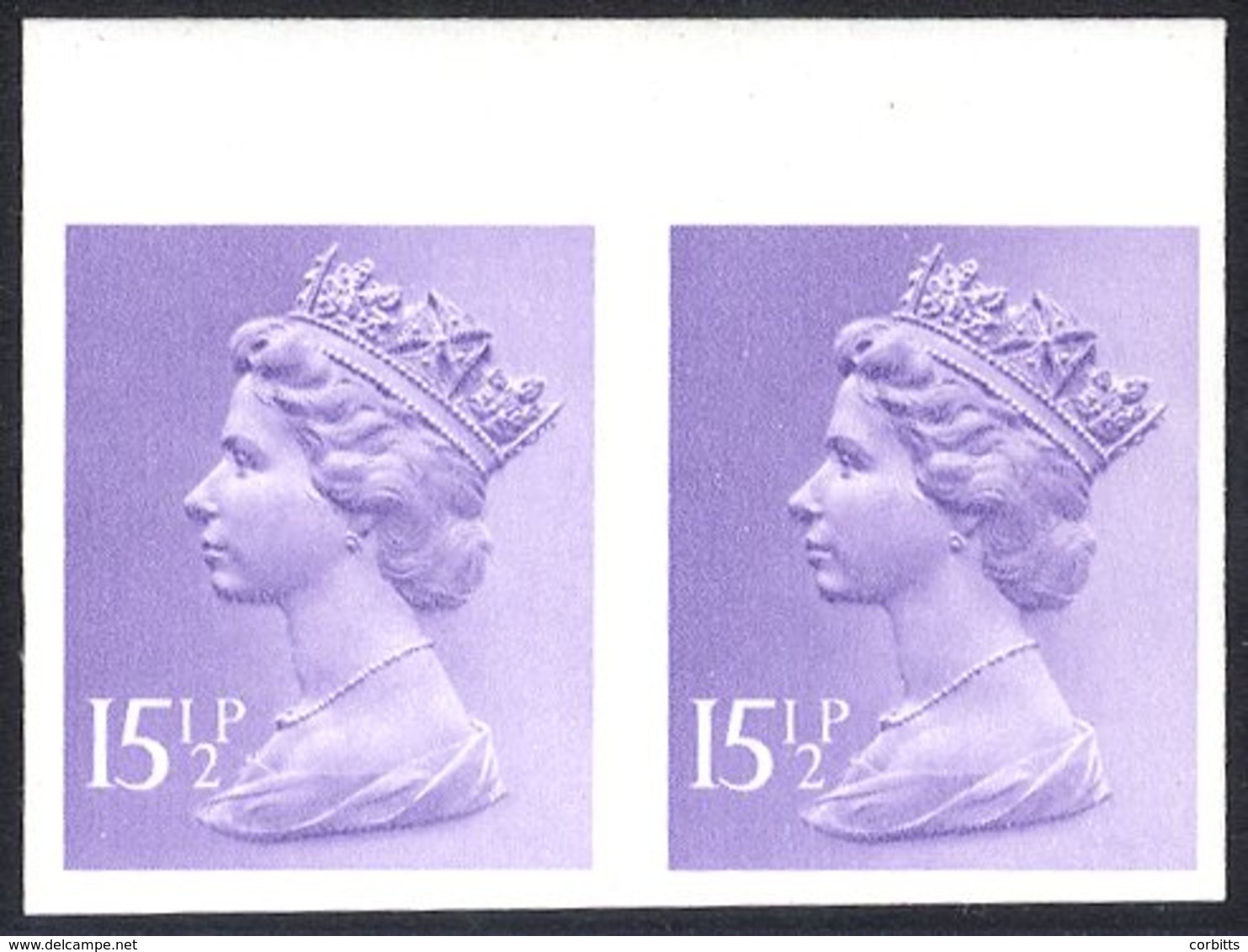 1981 15½p Pale Violet Top Marginal UM Imperf Pair, SG.C948a. (2) Cat. £300 - Other & Unclassified