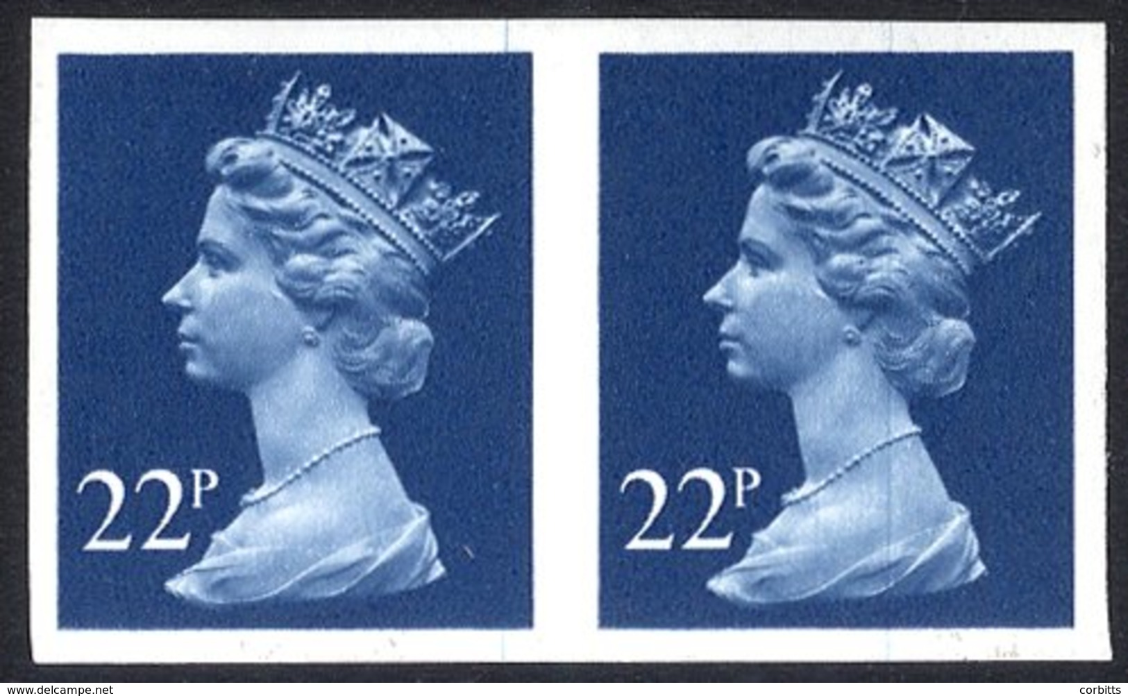 1980 22p Blue Imperf Pair UM, SG.X962a. (2) Cat. £325 - Other & Unclassified