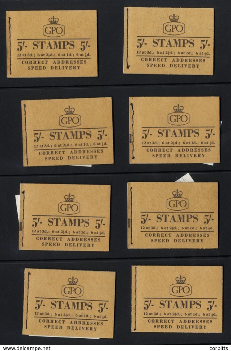 1958 5s Wilding Booklets With Different Wmk Combinations, SG.H32, H33, H34 (2), H35 (7), H36 (7), VF. (18) Cat. £588. - Other & Unclassified
