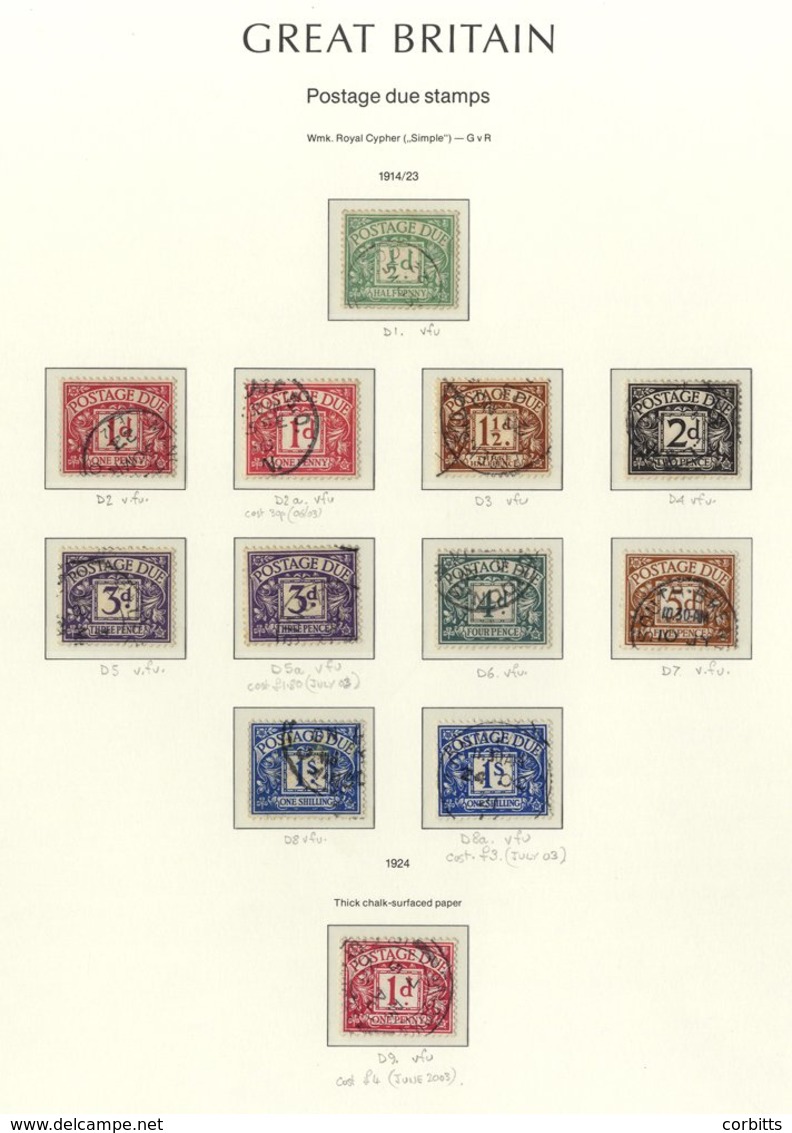 1914-63 FU Collection On Leaves Comprising 1914-22 Set SG.D1/8, D9, 1924-31 Set SG.D10/18, 1936-37 Set SG.D19/26, 1937-3 - Autres & Non Classés