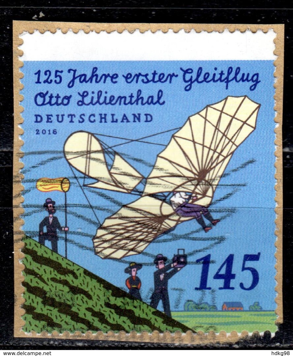 D+ Deutschland 2016 Mi 3254 Gleitflugversuch Otto Lilienthal - Oblitérés