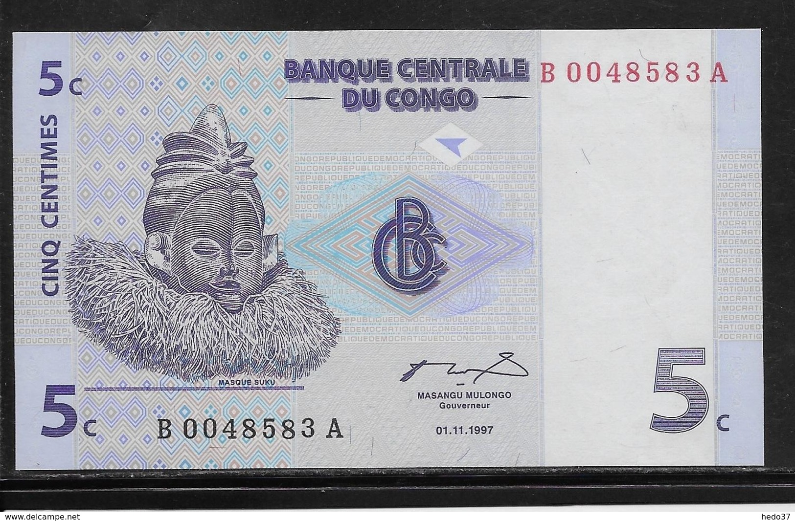 Congo - 5 Centimes - Pick N°81 - NEUF - République Démocratique Du Congo & Zaïre