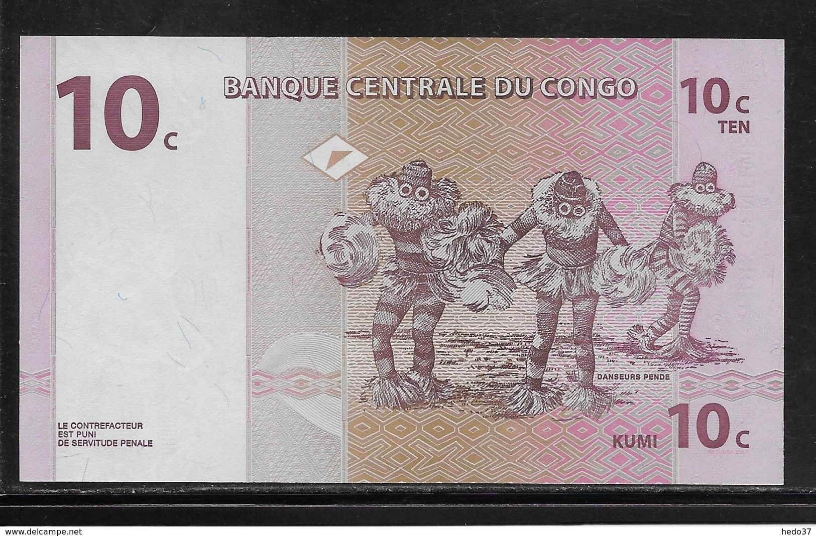 Congo - 10 Centimes - Pick N°82 - NEUF - República Democrática Del Congo & Zaire