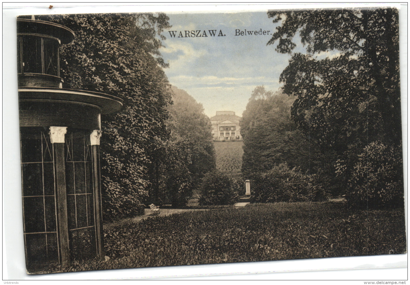 1 Postcard Warsaw Warszawa Belweder - Pologne