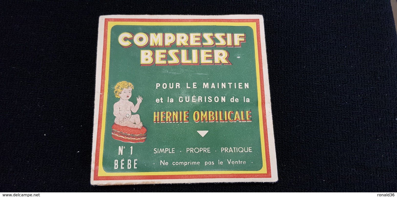 COMPRESSIF BESLIER Hernie Ombilicale BEBE NOUVEAU NES Pharmacie Pharmacien M COQUELU DIGOIN 71 Médecine - Matériel Médical & Dentaire