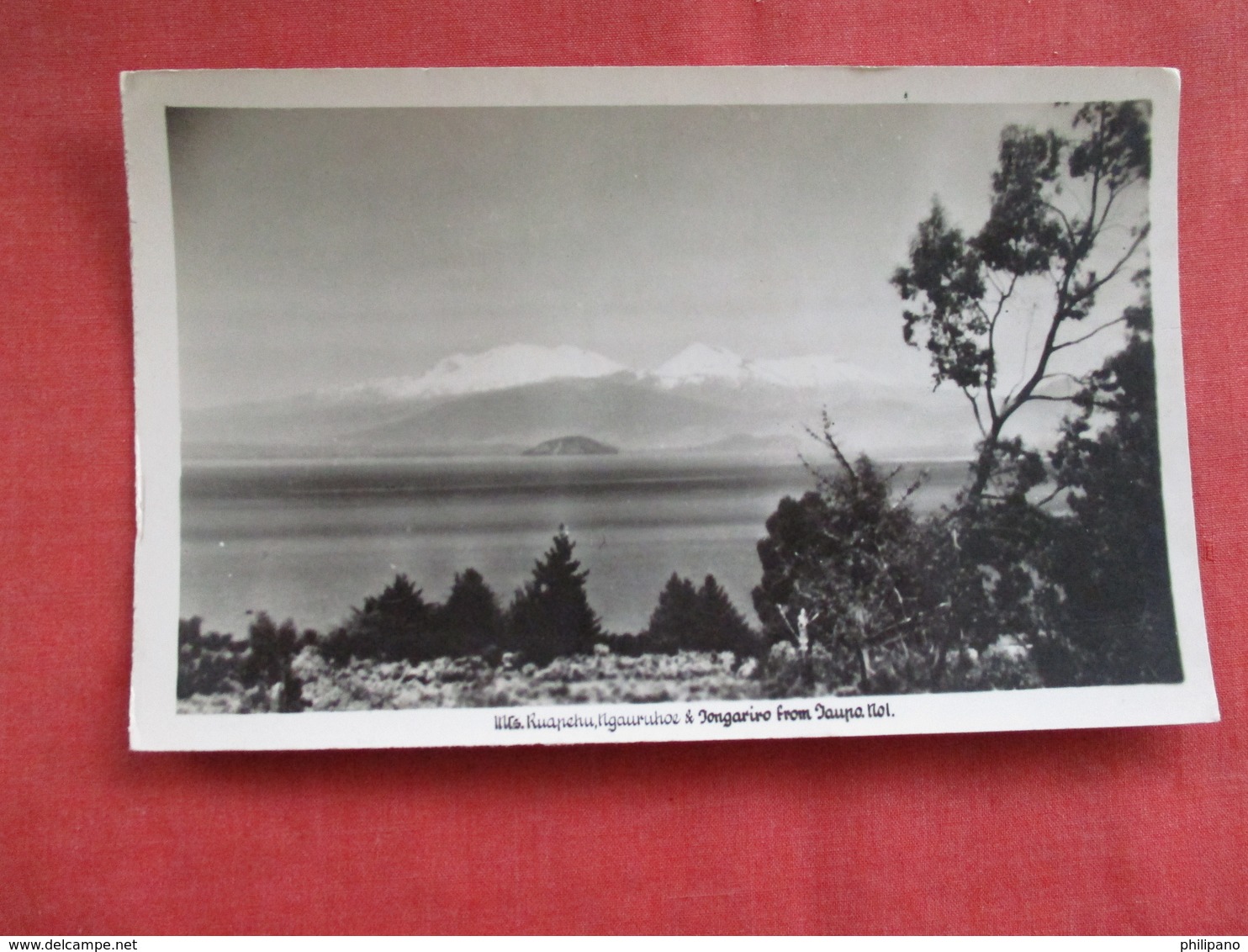 Mts Ruapehu Ngauruhoe  & Tongariro  New Zealand ---------Postcard Size  Blank Back Photo-------  Ref 2916 - New Zealand
