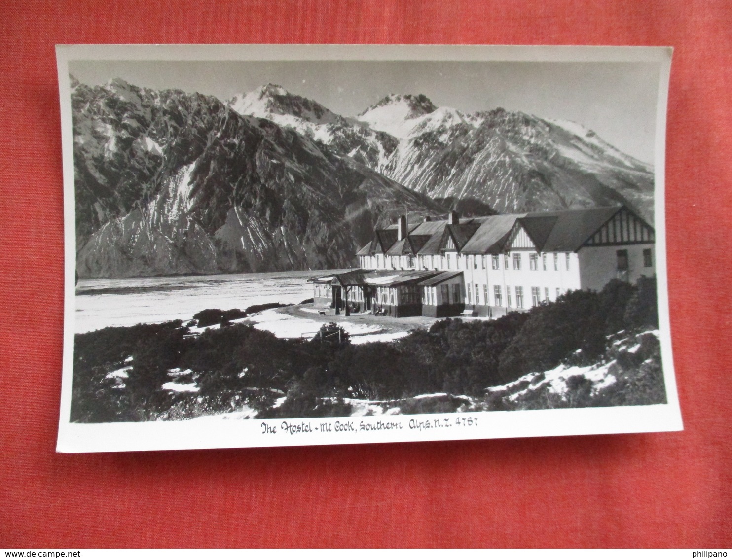 The Hostel Mt  Cook  Southern Alps New Zealand ---------Postcard Size  Blank Back Photo-------  Ref 2916 - Nieuw-Zeeland