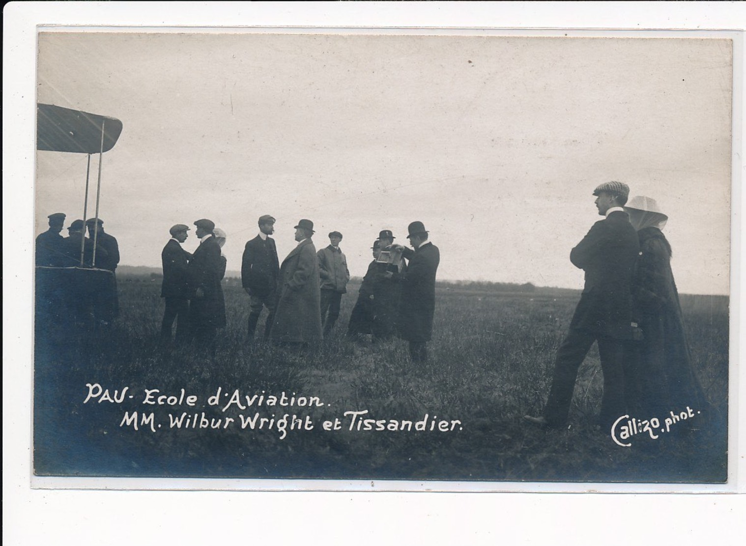 PAU : Ecole D'aviation Mm. Wilbur Wright Et Tissandier - Tres Bon Etat - Pau