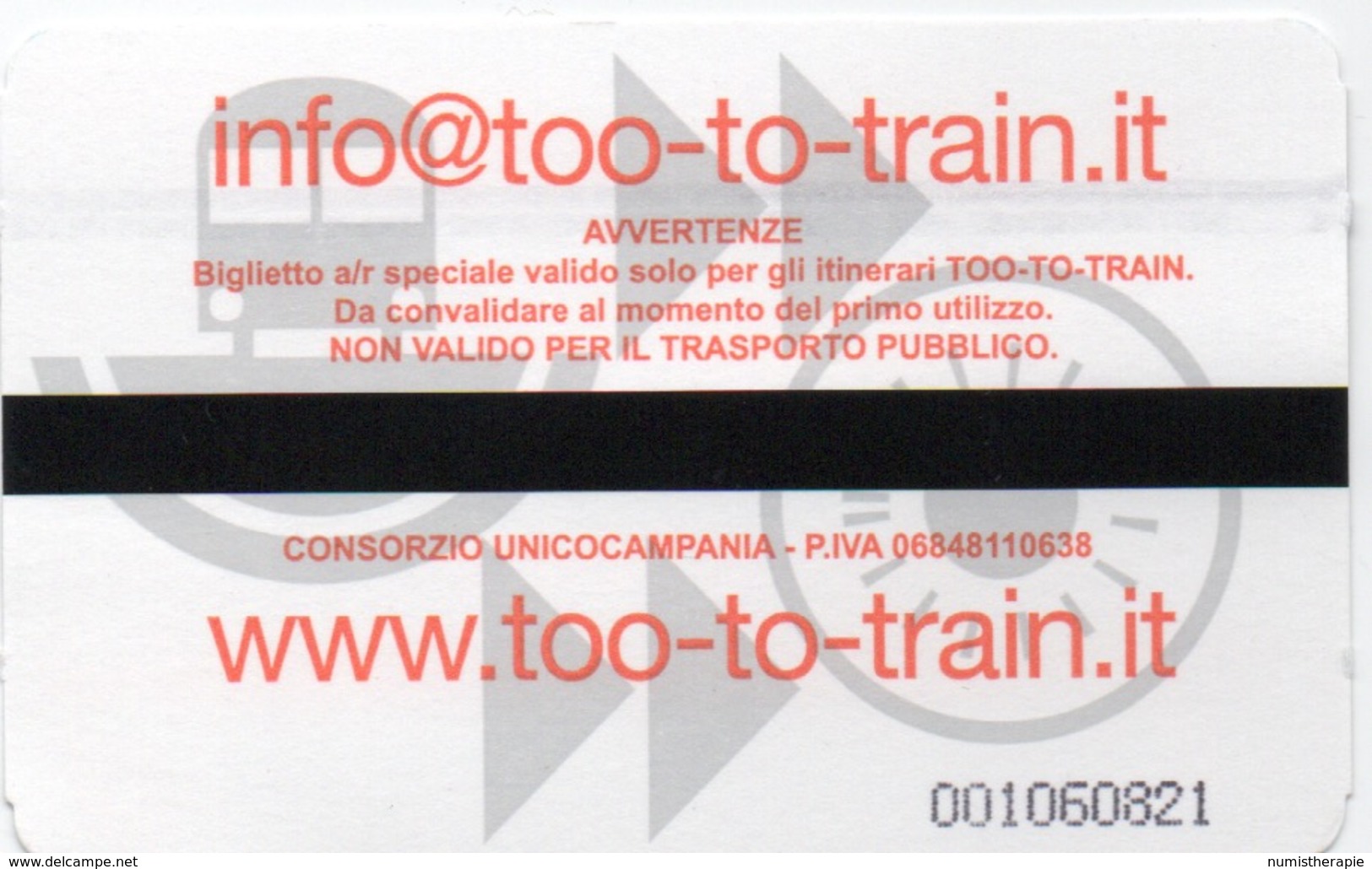 Ticket Train : Circuit Mont Vesuvius, Italie : 10/09/08 - Europe