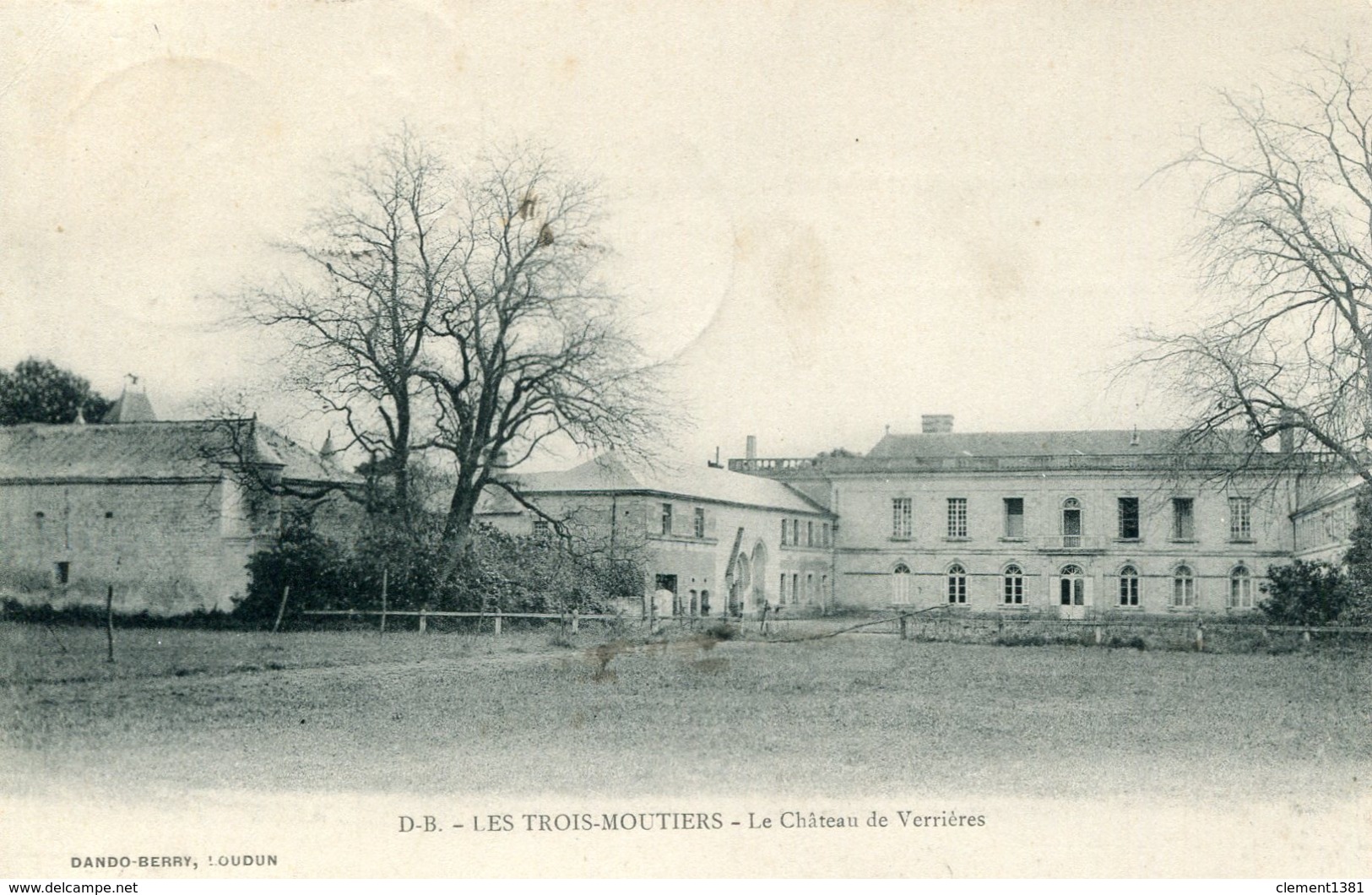 Les Trois Moutiers Le Chateau De Verrieres Circulee En 1910 RARE - Les Trois Moutiers