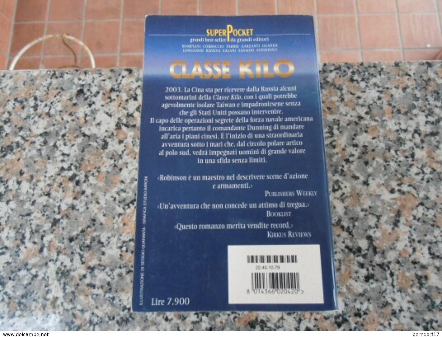 Classe Kilo - Patrck Robinson - Ediciones De Bolsillo