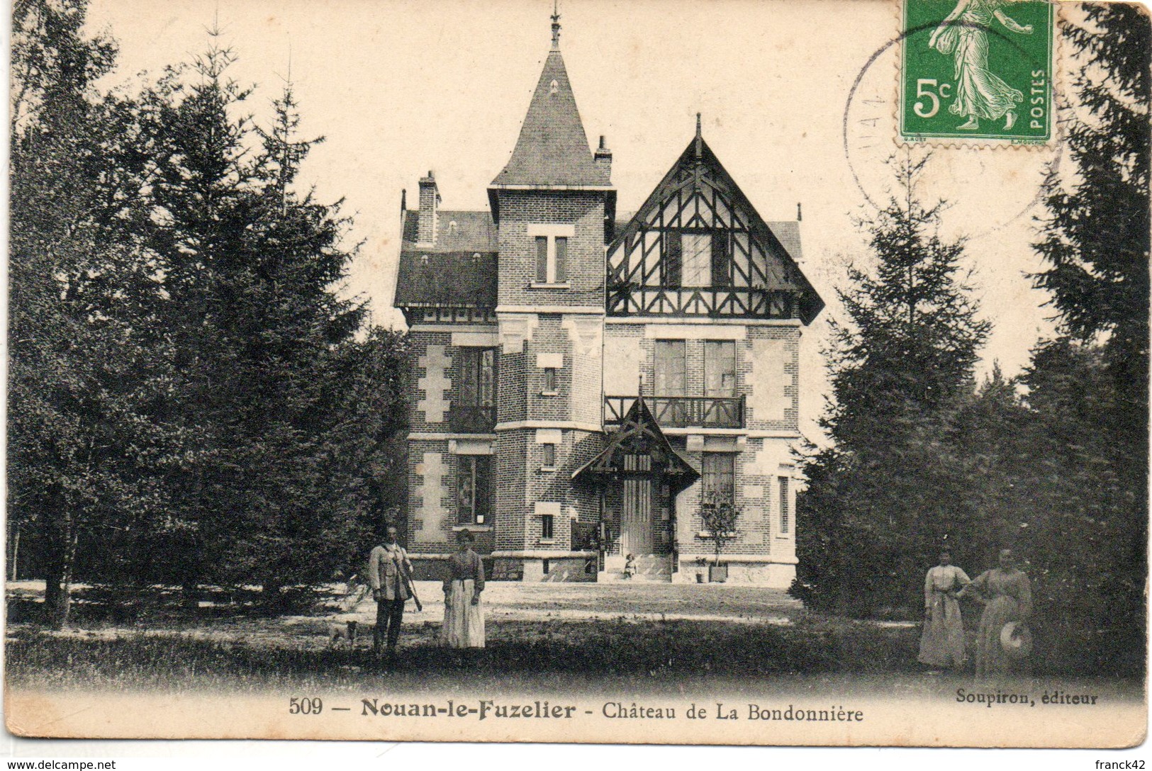 41. Nouan Le Fuzelier. Chateau De La Bondonnière. Coins émoussés - Autres & Non Classés