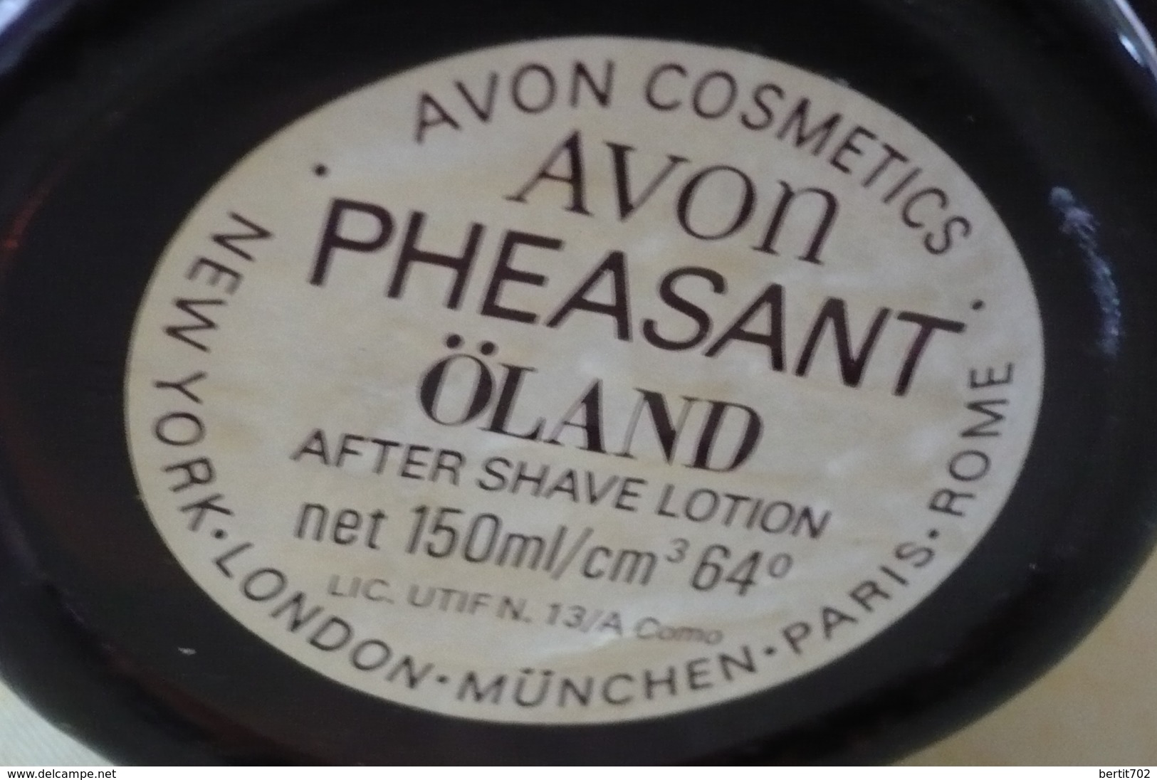 Flacon After-shave - AVON COSMETICS  PHEASANT ÖLAND  - FAISAN  150 Ml - Flacons (vides)