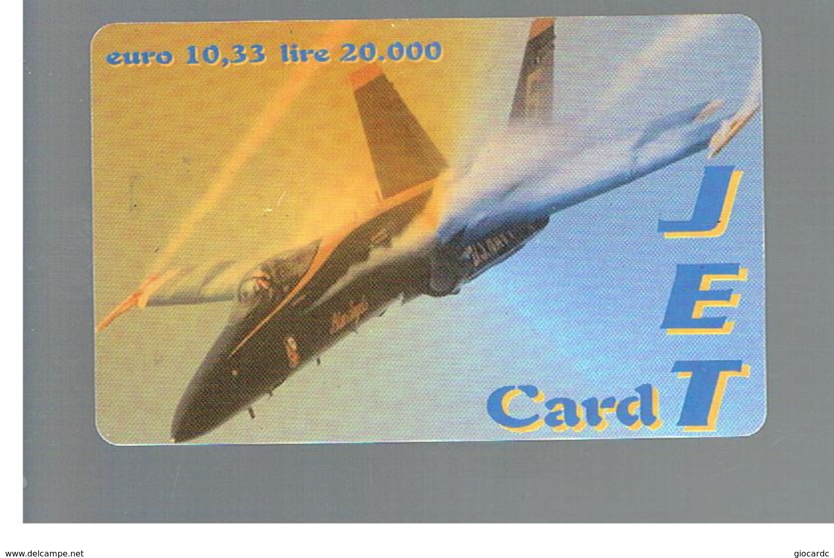 ITALIA (ITALY) - REMOTE -   FISCALBIT - JET CARD, PLANE  20.000   - USED - RIF. 10957 - Schede GSM, Prepagate & Ricariche