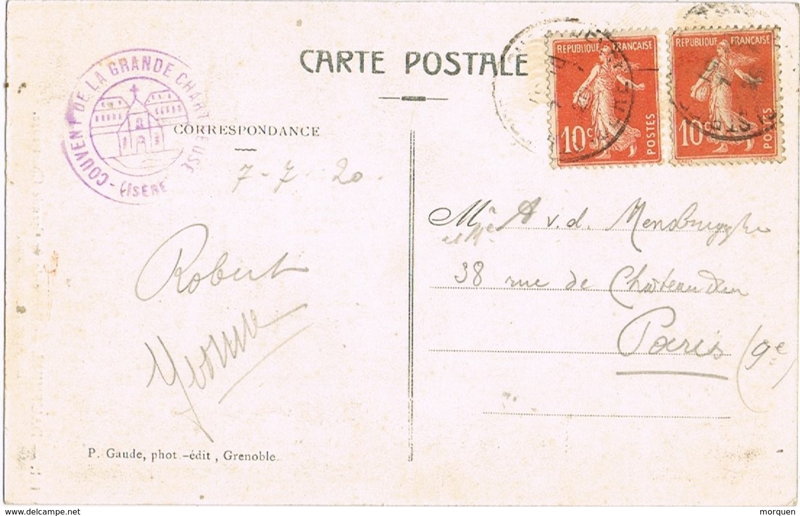 28386. Postal DAUPHINE (Isere) La Grande Chartreuse. Pont Saint Bruno - Otros & Sin Clasificación