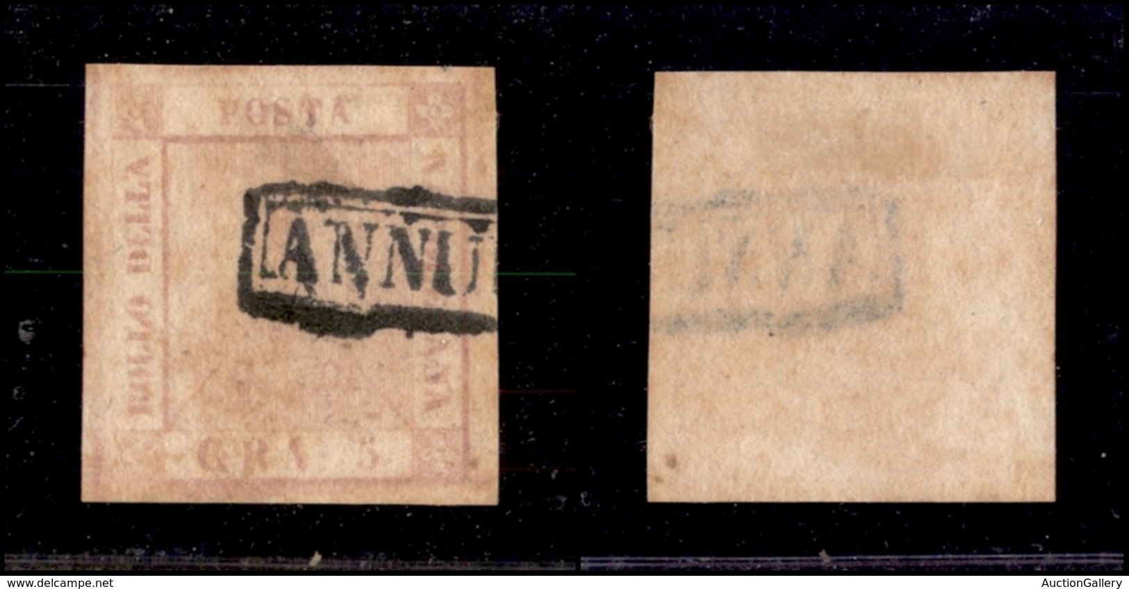 0082 ANTICHI STATI - NAPOLI - 1858 - 5 Grana (9g) Senza Filigrana (650) - Other & Unclassified