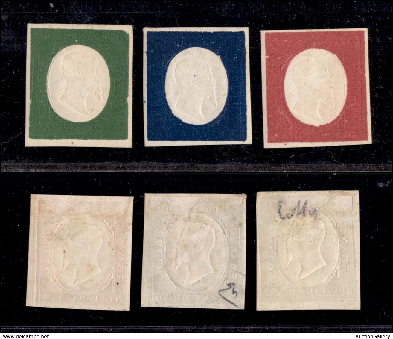 0135 ANTICHI STATI - SARDEGNA - 1854 - Non Emessi (10/12) - Ottimi Margini - Diena + Colla (11.550) - Other & Unclassified