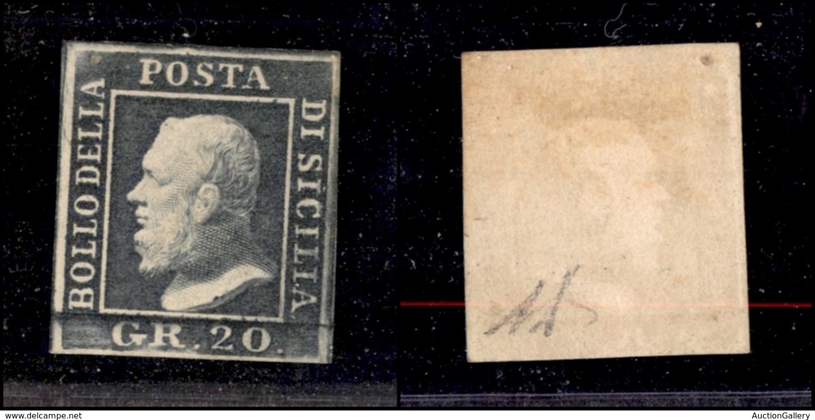 0168 ANTICHI STATI - SICILIA - 1859 - 20 Grana (13) - Senza Gomma - Diena - Autres & Non Classés