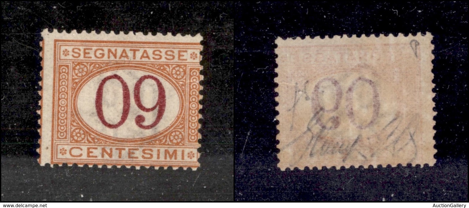 0295 REGNO - 1890 - 60 Cent (26a-Segnatasse) Con Cifre Capovolte - Invisibile Traccia Di Linguella - Fiecchi (750) - Other & Unclassified