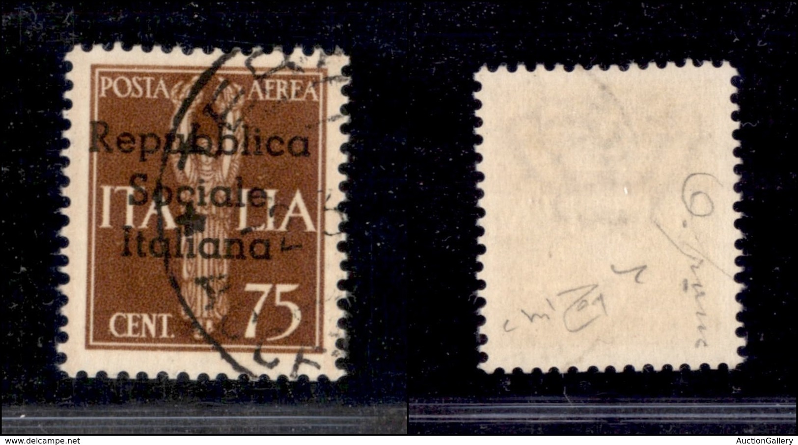 0327 EMISSIONI LOCALI - TERAMO - 1944 - 75 Cent (14) - Cert. Raybaudi (375) - Other & Unclassified