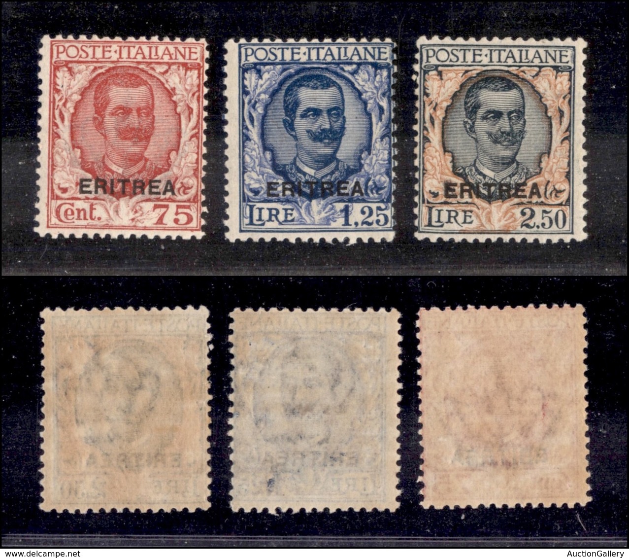 0385 COLONIE - ERITREA - 1926 - Floreale (113/115) - Serie Completa - Gomma Integra (1.250) - Other & Unclassified