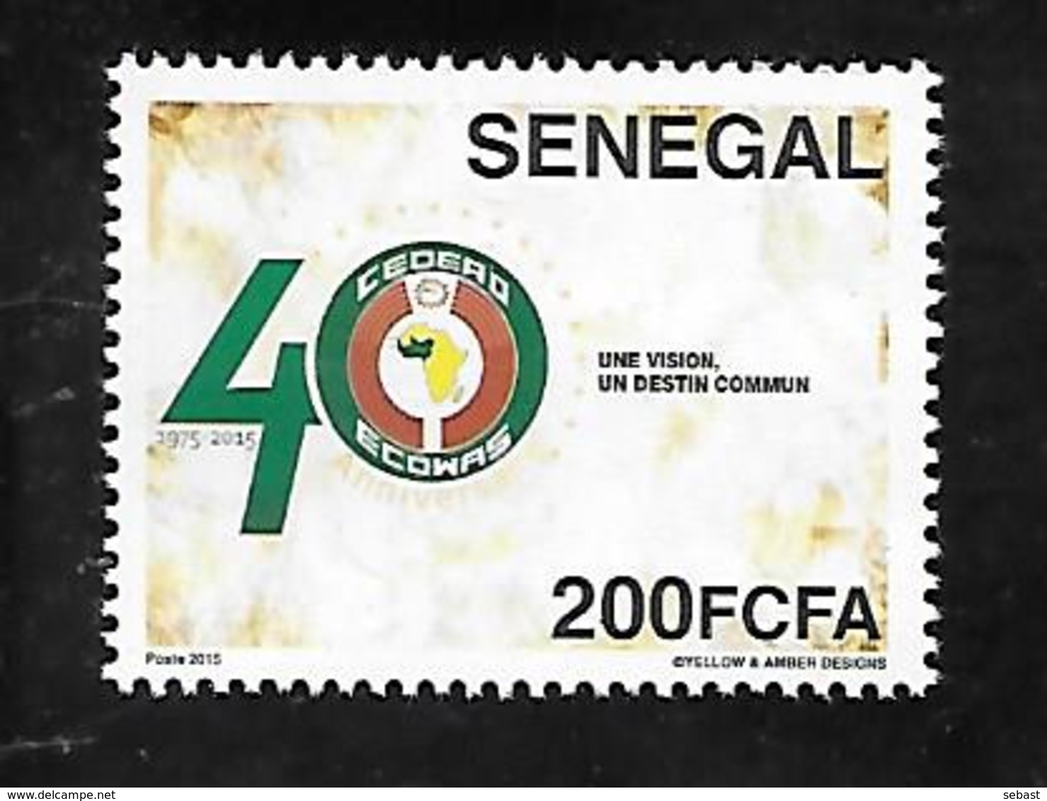 TIMBRE NEUF DU SENEGAL DE 2015 - Senegal (1960-...)