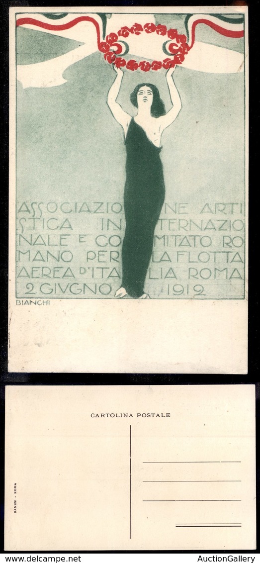 0591 CARTOLINE D'EPOCA - AVIAZIONE - Pro Flotta Aerea - Roma 2 Giugno 1912 - Nuova - Other & Unclassified