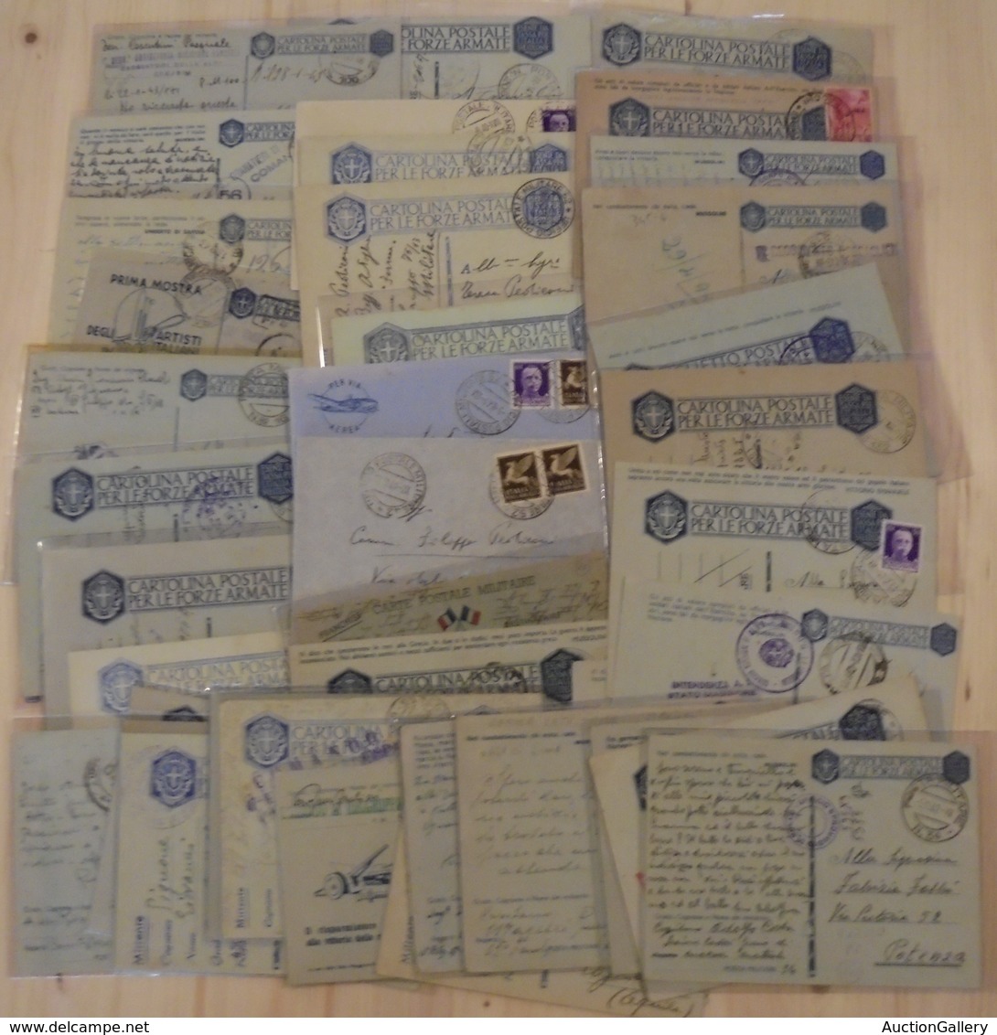 0681 LOTTI VARI E COLLEZIONI - POSTA MILITARE - 1941/1943 - Insieme In Massima Parte Di Cartoline Postali In Franchigia  - Other & Unclassified