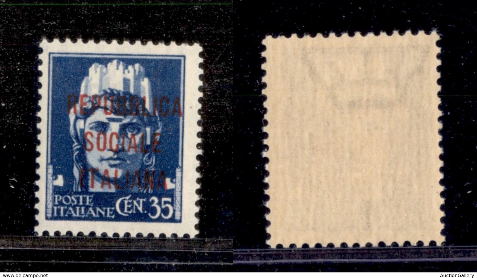 1578 REPUBBLICA SOCIALE - SAGGI - 1944 - Saggi - 35 Cent (P19) - Gomma Integra (150) - Other & Unclassified