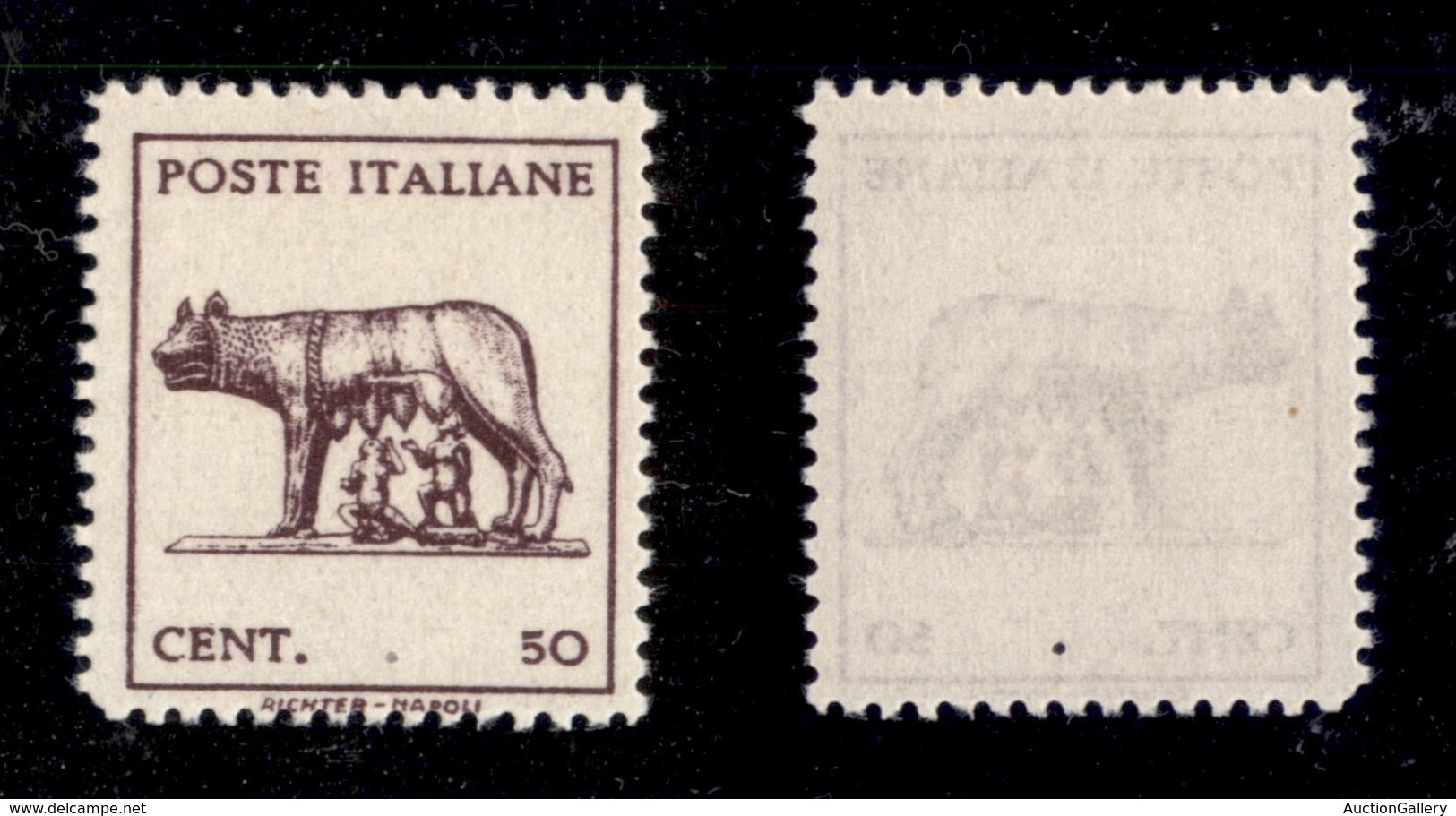 1592 LUOGOTENENZA - LUOGOTENENZA - 1944 - 50 Cent (515Ah) - Senza Fondo Di Sicurezza (150) - Other & Unclassified