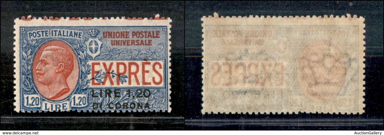 1661 OCCUPAZIONI - DALMAZIA - 1922 - 1,20 Lire Di Corona Su 1,20 Lire Espresso (2) - Nuovo Con Gomma (360) - Other & Unclassified