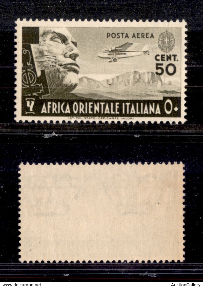 1712 COLONIE - AOI - 1938 - 50 Cent Soggetti Vari Posta Aerea (2) - Gomma Integra (275) - Other & Unclassified