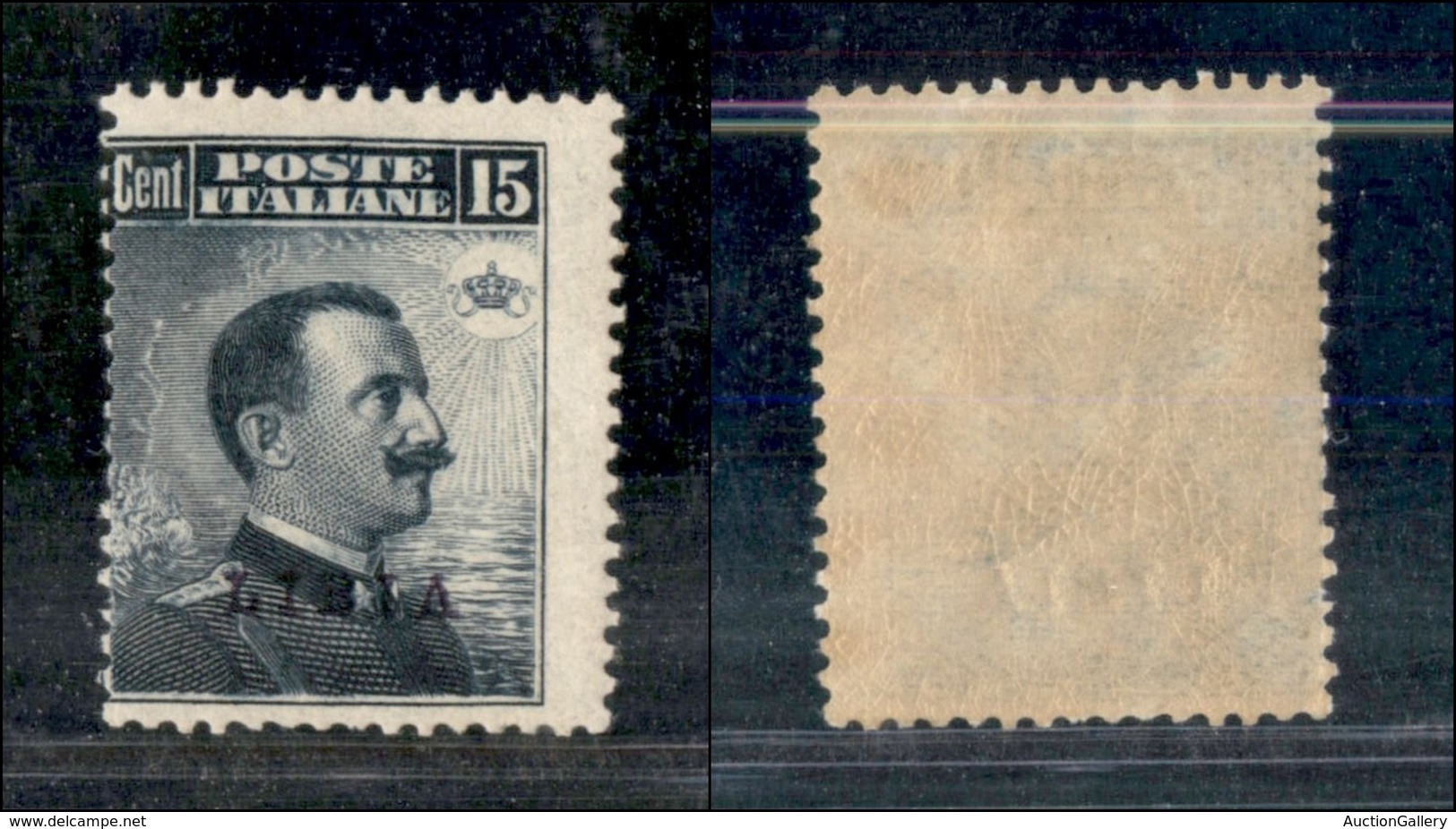 1786 COLONIE - LIBIA - 1912 - 15 Cent Michetti Soprastampato (5) - Lieve Traccia Di Linguella (380) - Other & Unclassified