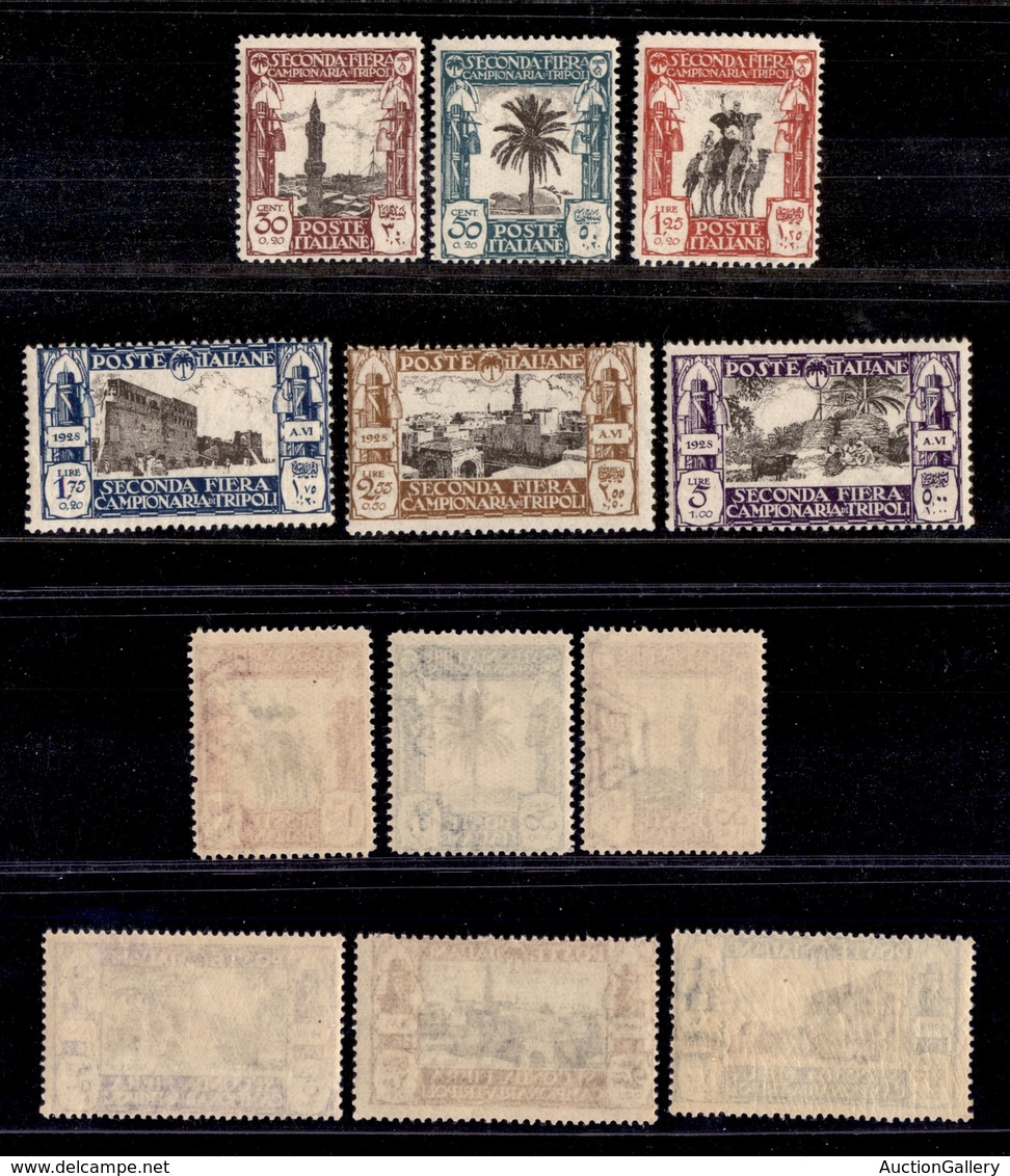 1815 COLONIE - LIBIA - 1928 - Seconda Fiera (72/77) - Serie Completa Di 6 Valori - Gomma Integra (100) - Other & Unclassified