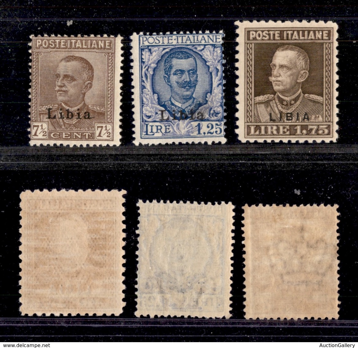 1817 COLONIE - LIBIA - 1928/1929 - Soprastampati (78/80) - Serie Completa Di 3 Valori - Nuovi Con Gomma (220) - Other & Unclassified