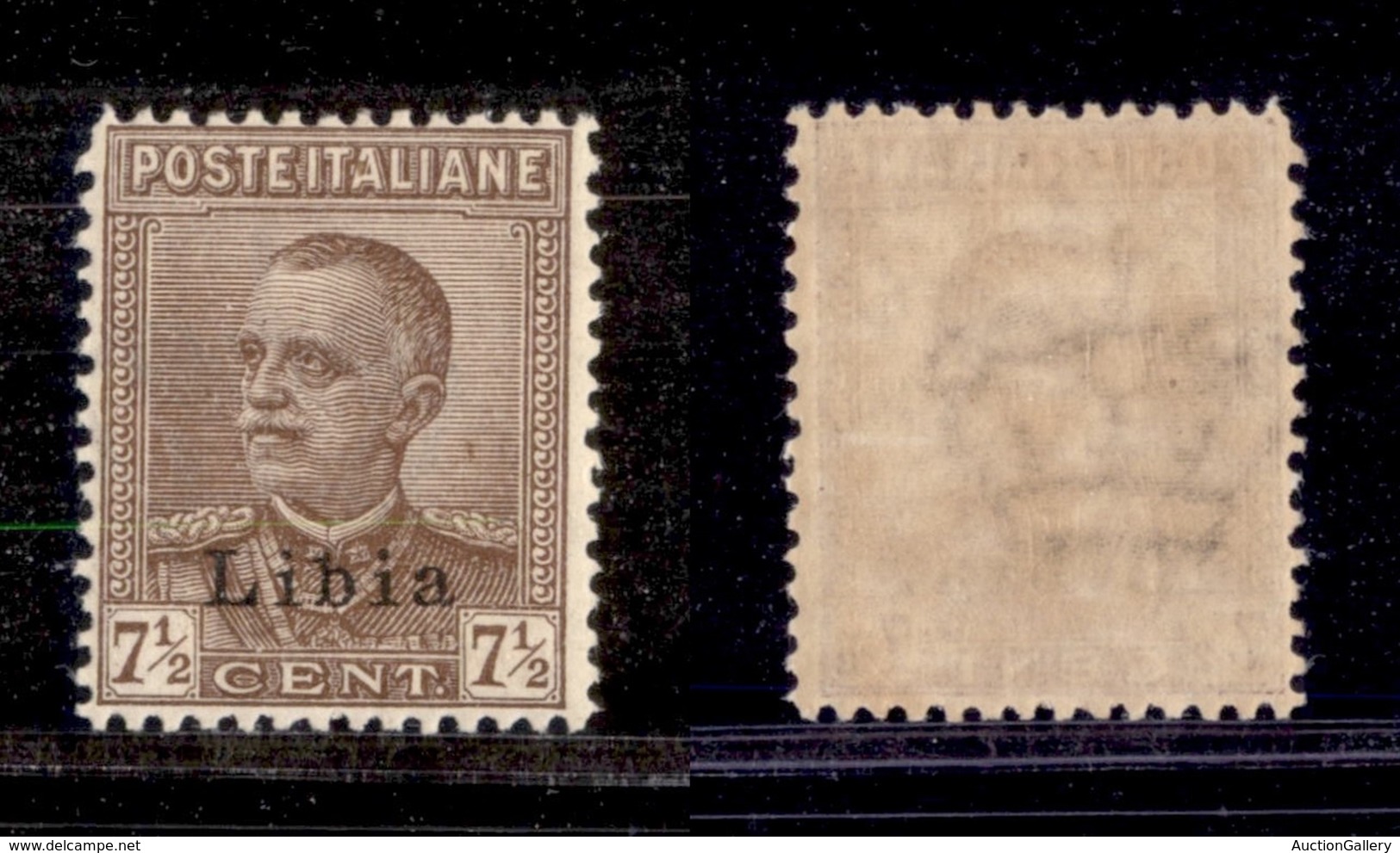 1818 COLONIE - LIBIA - 1928/1929 - 7 1/2 Cent Parmeggiani Soprastampato (78) - Ottimamente Centrato - Nuovo Con Gomma -  - Other & Unclassified