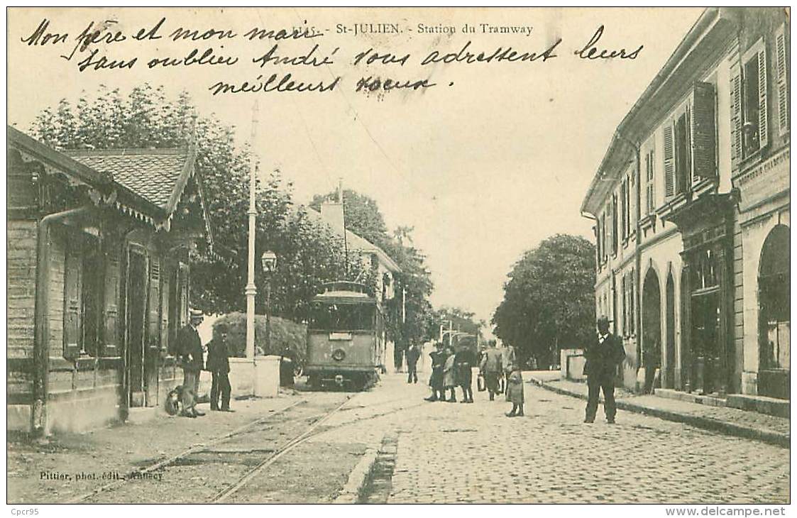 74.SAINT JULIEN.N°29789.STATION DU TRAMWAY - Saint-Julien-en-Genevois