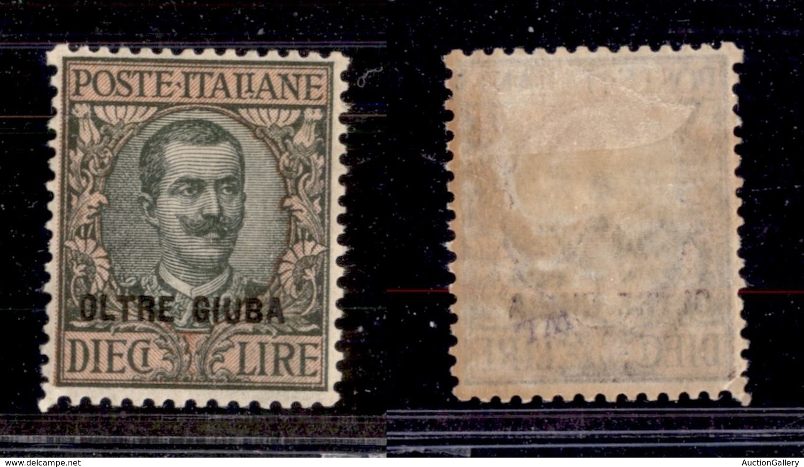 2087 COLONIE - OLTRE GIUBA - 1925 - 10 Lire Floreale Soprastampato (15) - Nuovo Con Gomma - Ottimamente Centrato (80) - Other & Unclassified