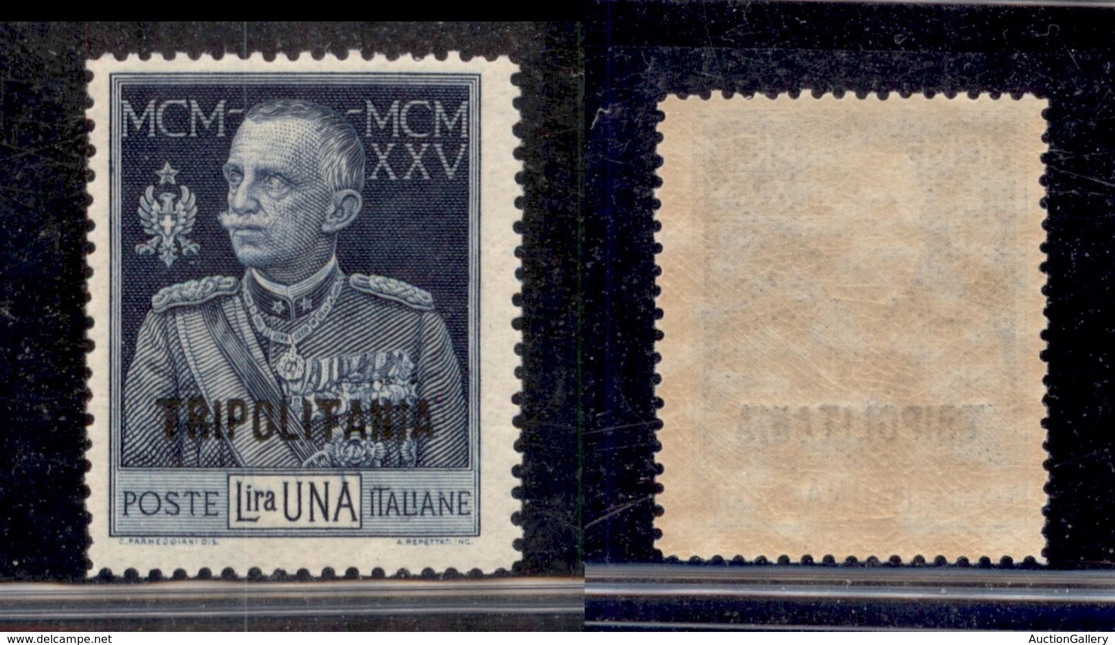 2114 COLONIE - TRIPOLITANIA - 1925 - 1 Lira Giubileo Soprastampato (26) - Dentellato 13 1/2 - Gomma Integra (50) - Other & Unclassified