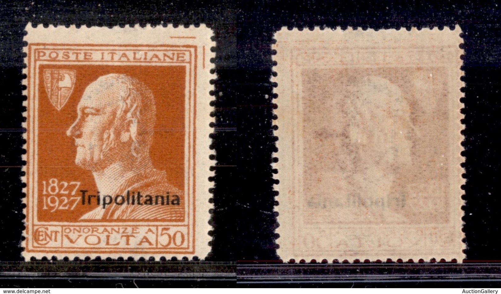 2118 COLONIE - TRIPOLITANIA - 1927 - 50 Cent Volta Soprastampato (44) - Linee Di Riquadro In Alto A Destra - Gomma Integ - Other & Unclassified