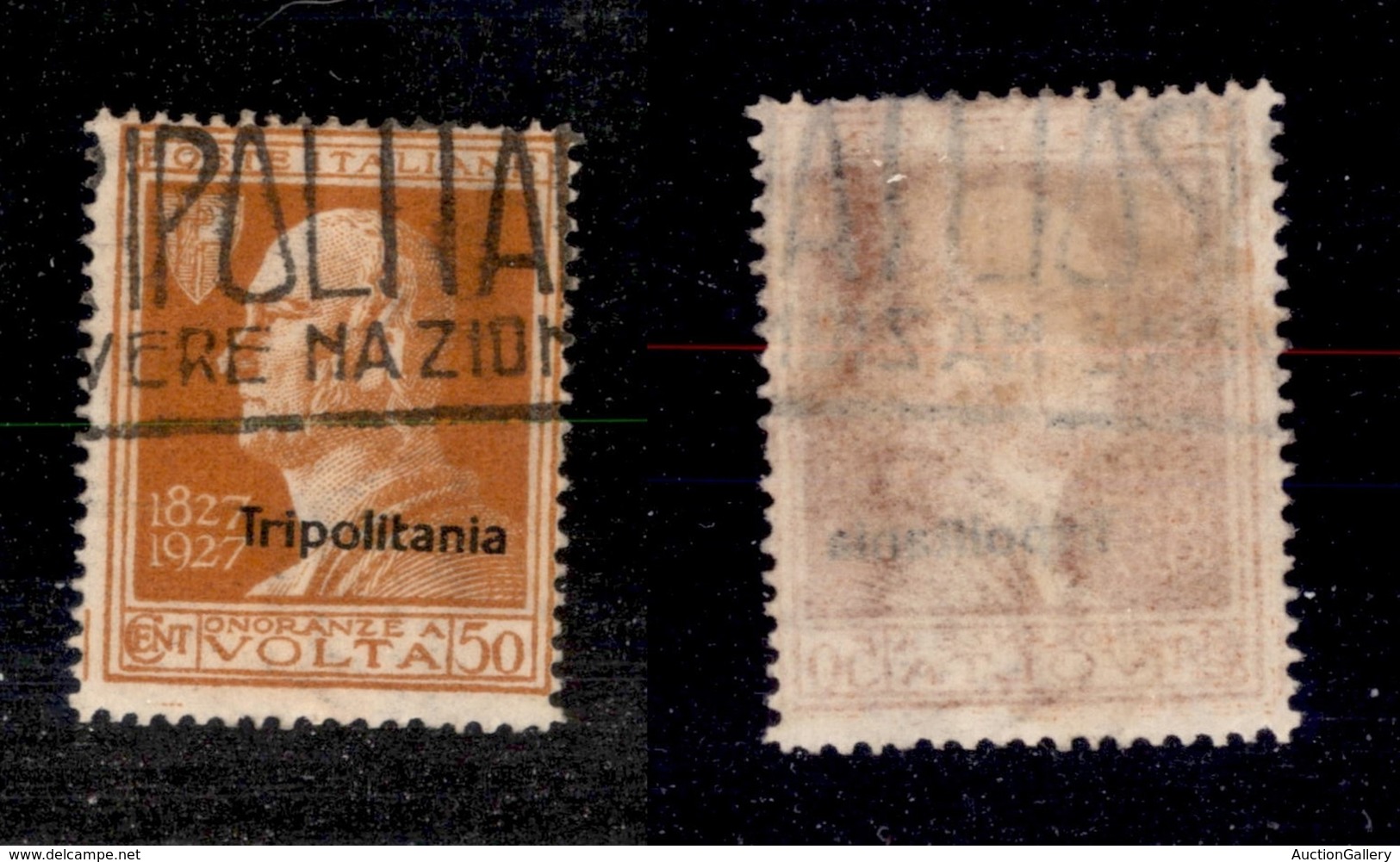 2119 COLONIE - TRIPOLITANIA - 1927 - 50 Cent Volta Soprastampato (44) -usato (35) - Other & Unclassified