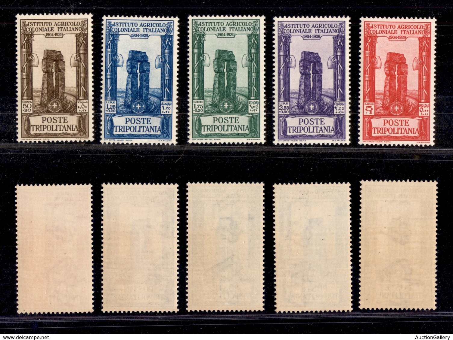 2121 COLONIE - TRIPOLITANIA - 1930/1931 - Pro Istituto Agricolo (73/77) - Serie Completa Di 5 Valori - Gomma Integra (12 - Other & Unclassified