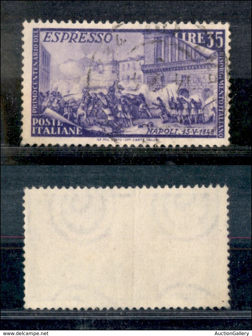 2140 REPUBBLICA - REPUBBLICA - 1948 - 35 Lire Espresso Risorgimento (E32) - Usato (25) - Autres & Non Classés