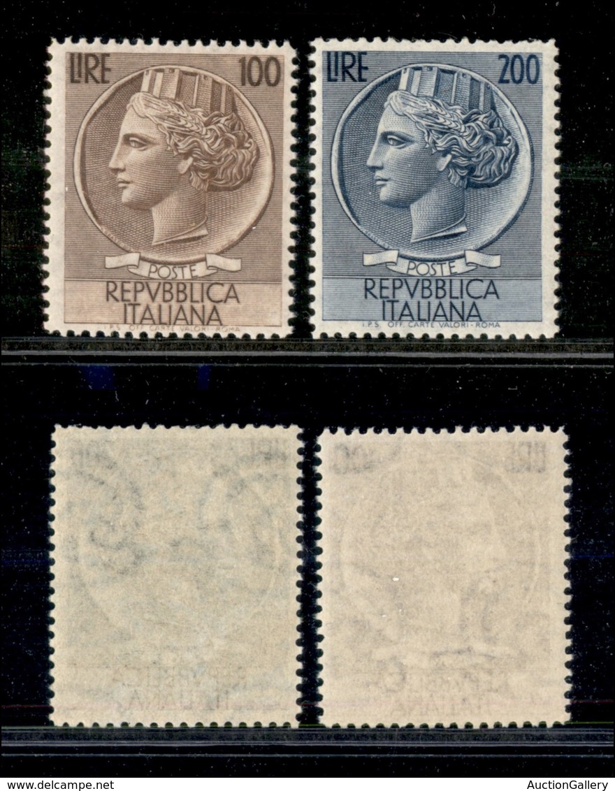 2211 REPUBBLICA - REPUBBLICA - 1954 - Siracusana (747/748) - Serie Completa Di 2 Valori - Ottima Centratura - Gomma Inte - Other & Unclassified