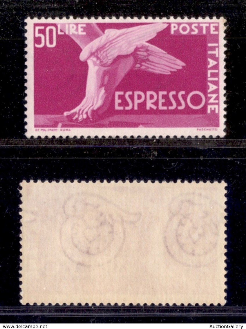 2237 REPUBBLICA - REPUBBLICA - 1952 - 50 Lire Espresso (30/I) - Gomma Integra (55) - Other & Unclassified